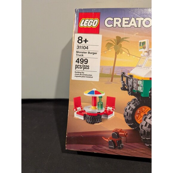 LEGO Creator 3-in-1 Monster Burger Truck (31104) Factory Sealed (Heavy Box Wear) - Picture 2 of 10